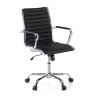 Silla oficina diseño Vogue, estructura cromada, respaldo alto