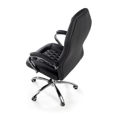 sillon de oficina negro pioneer piel sintetica brazos tapizados 8