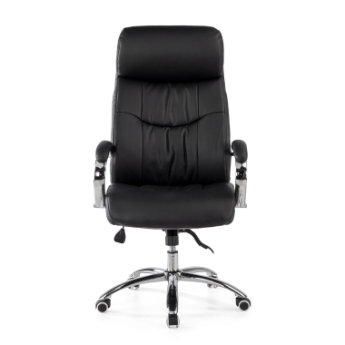 sillon de oficina negro everest piel sintetica brazos tapizados 3