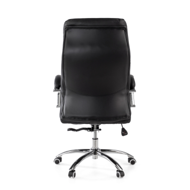 sillon de oficina negro everest piel sintetica brazos tapizados 7