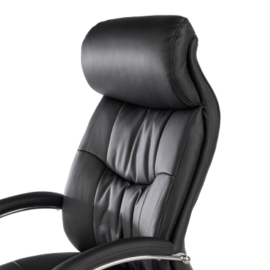 sillon de oficina negro everest piel sintetica brazos tapizados 5