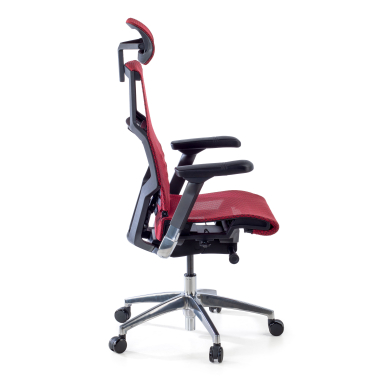 silla ergonomica rojo estructura negra malla brazos regulables 5d soporte lumbar reposacabezas 7