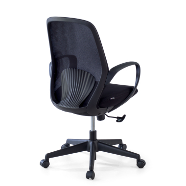 silla giratoria negro whisper malla brazos fijos 8