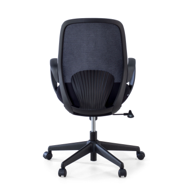 silla giratoria negro whisper malla brazos fijos 7
