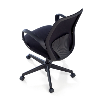 silla giratoria negro whisper malla brazos fijos 9