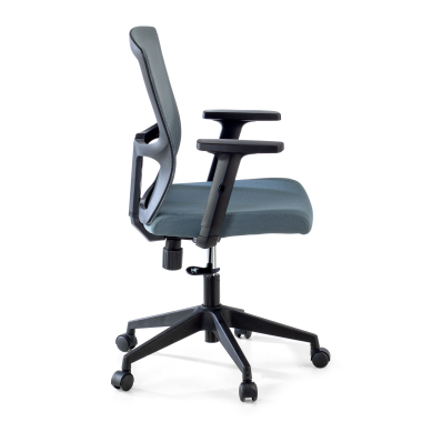 silla giratoria gris pivot malla brazos regulables 1d 4