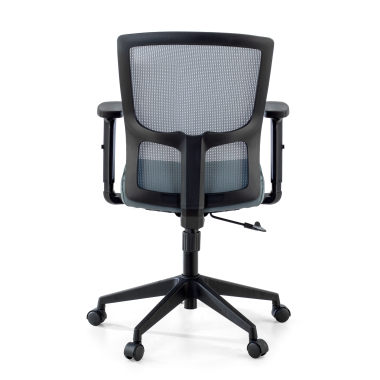 silla giratoria gris pivot malla brazos regulables 1d 6