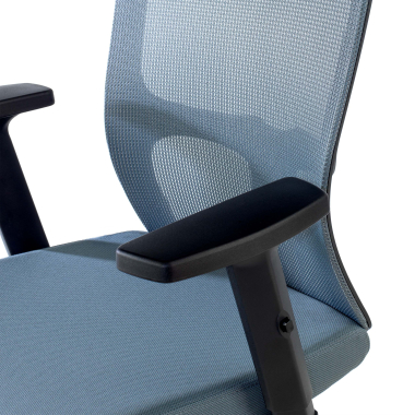 silla giratoria gris pivot malla brazos regulables 1d 9