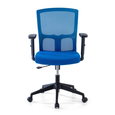 silla giratoria azul pivot malla brazos regulables 1d 3