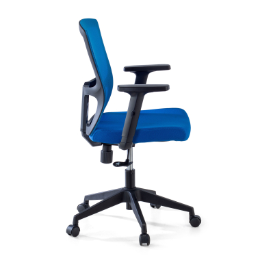 silla giratoria azul pivot malla brazos regulables 1d 4