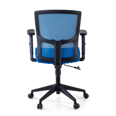 silla giratoria azul pivot malla brazos regulables 1d 6