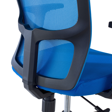 silla giratoria azul pivot malla brazos regulables 1d 9