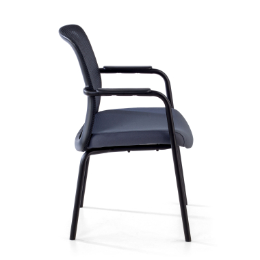 silla de visita gris siena malla brazos fijos 4