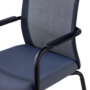 silla de visita gris siena malla brazos fijos 9
