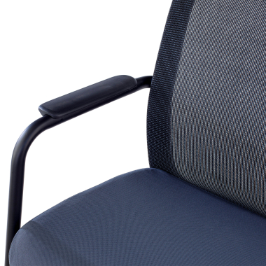 silla de visita gris siena malla brazos fijos 8