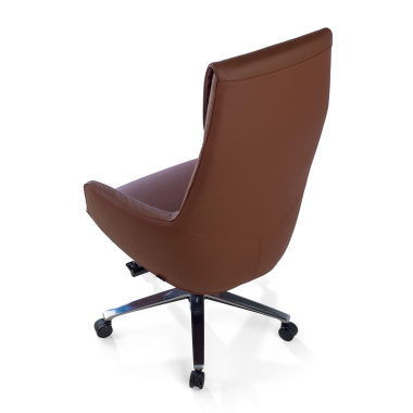 sillon de direccion marron mozart piel natural brazos tapizados 9