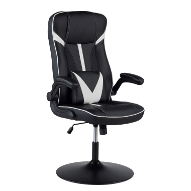 silla gaming blanco piel sintetica brazos abatibles 1