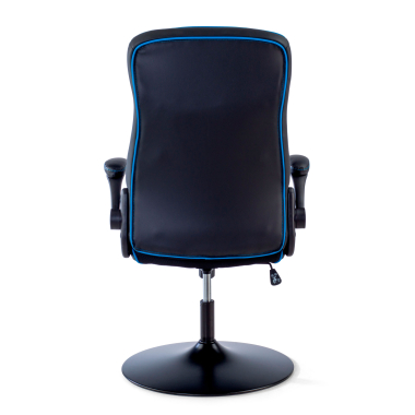 silla gaming azul piel sintetica brazos abatibles 9