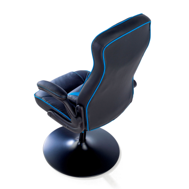 silla gaming azul piel sintetica brazos abatibles 7