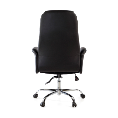 sillon de oficina negro king piel sintetica brazos tapizados 7