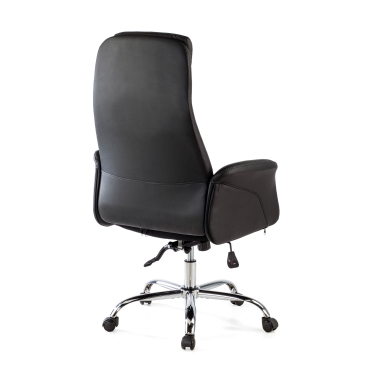 sillon de oficina negro king piel sintetica brazos tapizados 9