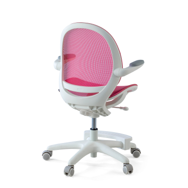 silla de escritorio infantil rosa ergokid malla brazos abatibles 9