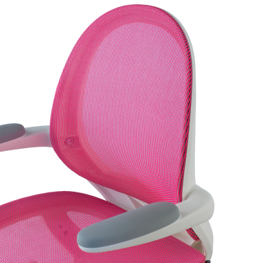 silla de escritorio infantil rosa ergokid malla brazos abatibles 5