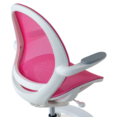 silla de escritorio infantil rosa ergokid malla brazos abatibles 6