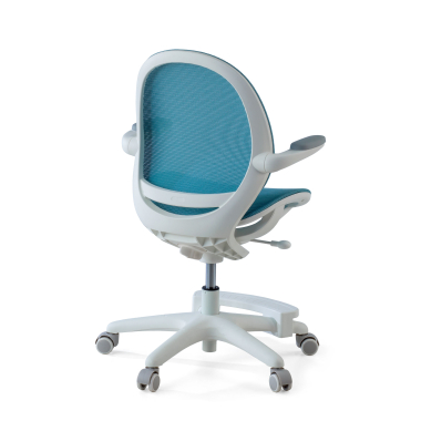 silla de escritorio infantil azul ergokid malla brazos abatibles 8