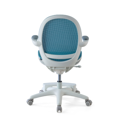 silla de escritorio infantil azul ergokid malla brazos abatibles 6