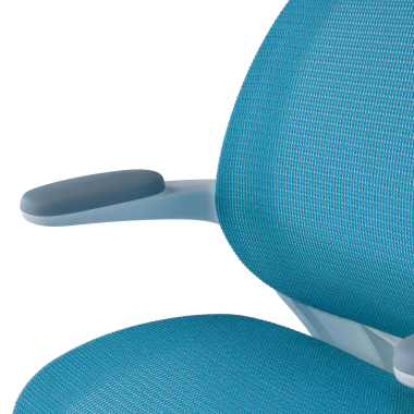 silla de escritorio infantil azul ergokid malla brazos abatibles 7