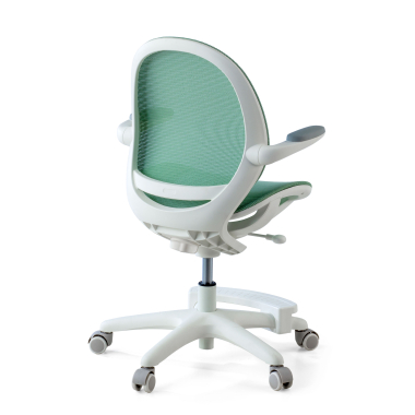 silla de escritorio infantil verde ergokid malla brazos abatibles 9