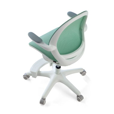 silla de escritorio infantil verde ergokid malla brazos abatibles 8