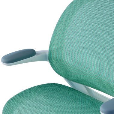 silla de escritorio infantil verde ergokid malla brazos abatibles 6