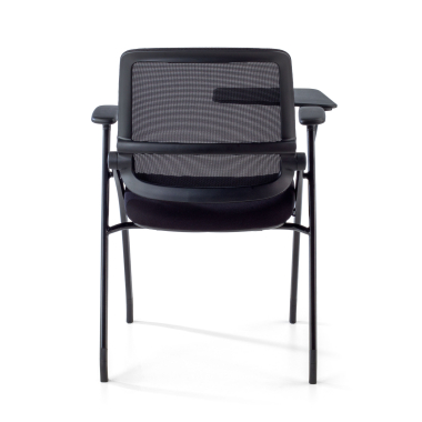 silla con pala negro con pala de escritura malla brazos moviles 13