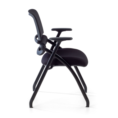 silla confidente negro silla malla brazos moviles 8