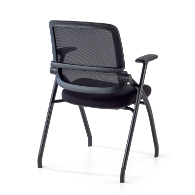silla confidente negro silla malla brazos moviles 11