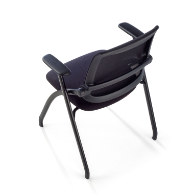 silla confidente negro silla malla brazos moviles 14