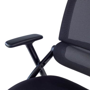 silla confidente negro silla malla brazos moviles 12