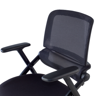 silla confidente negro silla malla brazos moviles 9