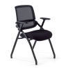 Silla plegable para formación Smart, respaldo de red, apilable con ruedas