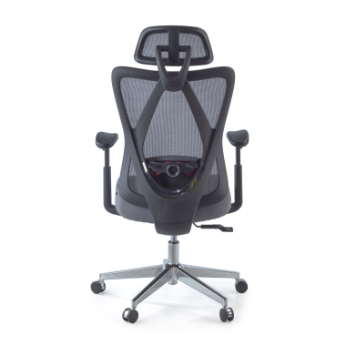 silla ergonomica gris matrix malla brazos moviles soporte lumbar reposacabezas 6