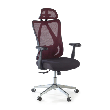 silla ergonomica rojo matrix malla brazos moviles soporte lumbar reposacabezas 1