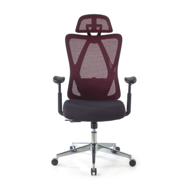 silla ergonomica rojo matrix malla brazos moviles soporte lumbar reposacabezas 3