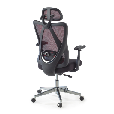 silla ergonomica rojo matrix malla brazos moviles soporte lumbar reposacabezas 9