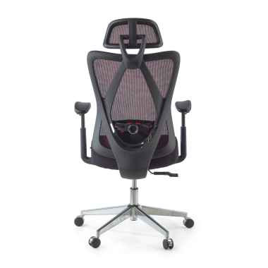 silla ergonomica rojo matrix malla brazos moviles soporte lumbar reposacabezas 6