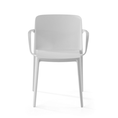silla confidente blanco loop plastico brazos fijos 3