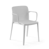 Silla de hostelería con brazos Loop, amplia sentada