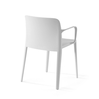 silla confidente blanco loop plastico brazos fijos 9