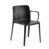 Silla de hostelería con brazos Loop, amplia sentada